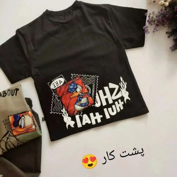 تی شرت شلوارک کتان طرح لش
